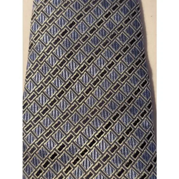 Patek Philippe Pour Ermenegildo Zegna Blue Pattern Silk Tie Limited Edition 2005 - Picture 8 of 12